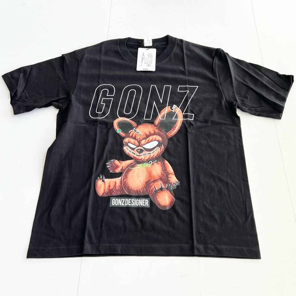 New HEYBIG Graphic Short Sleeve Tee Shirt TH-239 UNISEX SIZE L Bad Rabbit Gonz